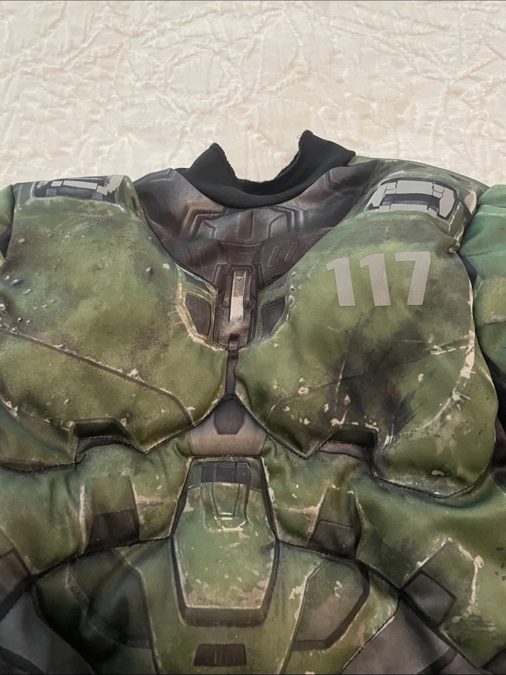 Halo Master Chief Inspired Kids Green Armor Costume with Helmet